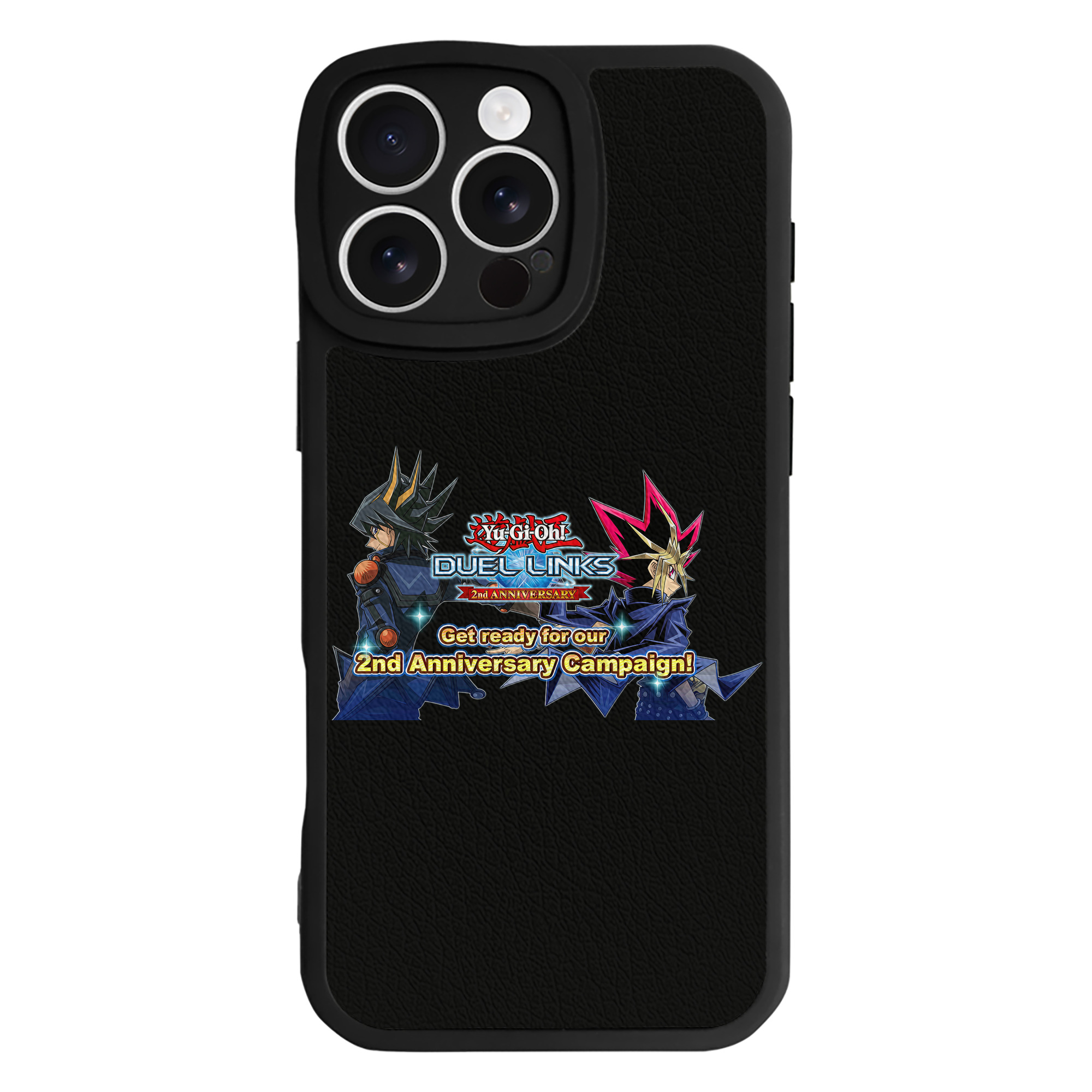 （画像用） 遊☆戯☆王 Yu-Gi-Oh! 【iPhone 16シリーズ対応】シリコンスマホケース（レザー調） 材質：シリコン